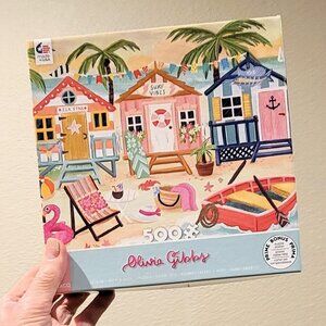 BEACH BUNGALOWS by Ceaco Jigsaw Puzzle 500 pieces
